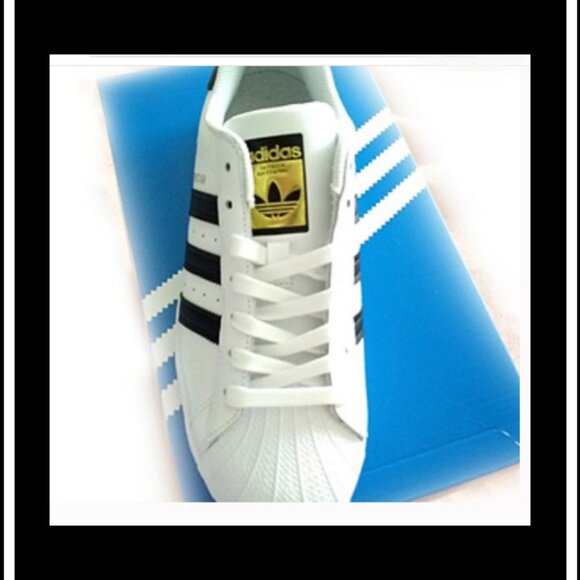 New Adidas Originals Superstar Genuine Leather Fashion Sneakers/Athletic/Tennis - Picture 4 of 14